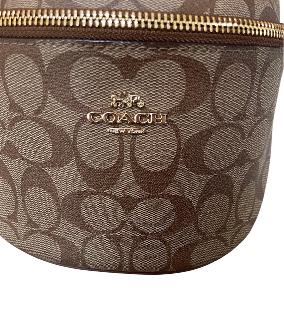 【美品】COACH コーチ　ボディーバッグ　ショルダーウエスト　チャーム付