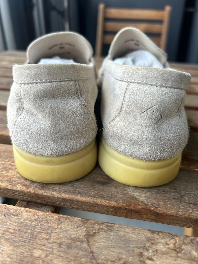 ロロピアーナ　サマー・チャーム・ウォーク・モカシン　グレージュ