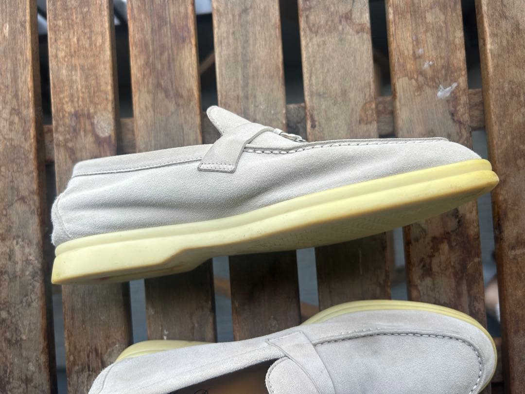 ロロピアーナ　サマー・チャーム・ウォーク・モカシン　グレージュ