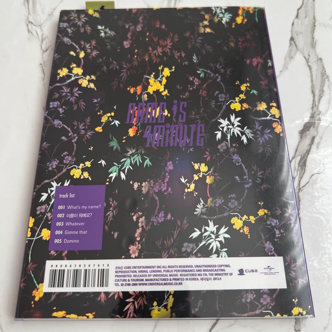 K-POP・アジア 4th Mini Album Name Is 4Minute