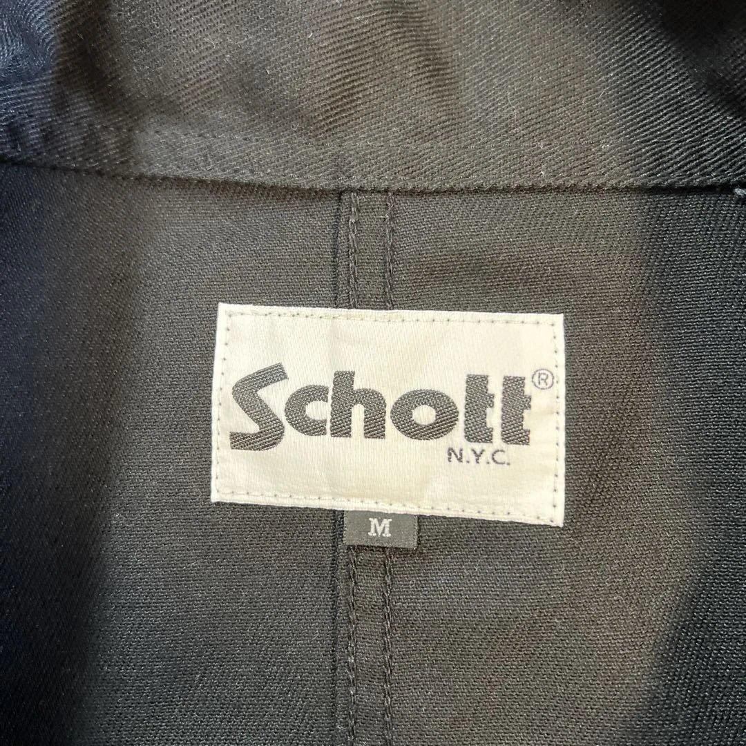 Schott ブラックオーバーオール Mサイズ