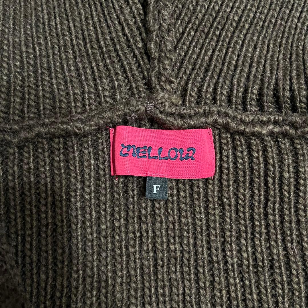 MELLOWブラウンカーディガン加藤史帆着用 日向坂46あやひろ韓国ショート丈