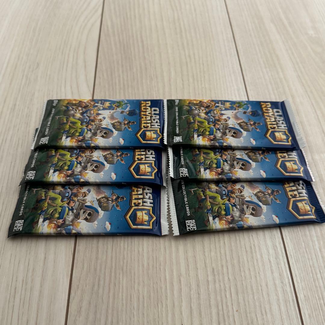 【未開封】希少品 クラッシュロワイヤル 公式トレカパック 6セット クラロワ