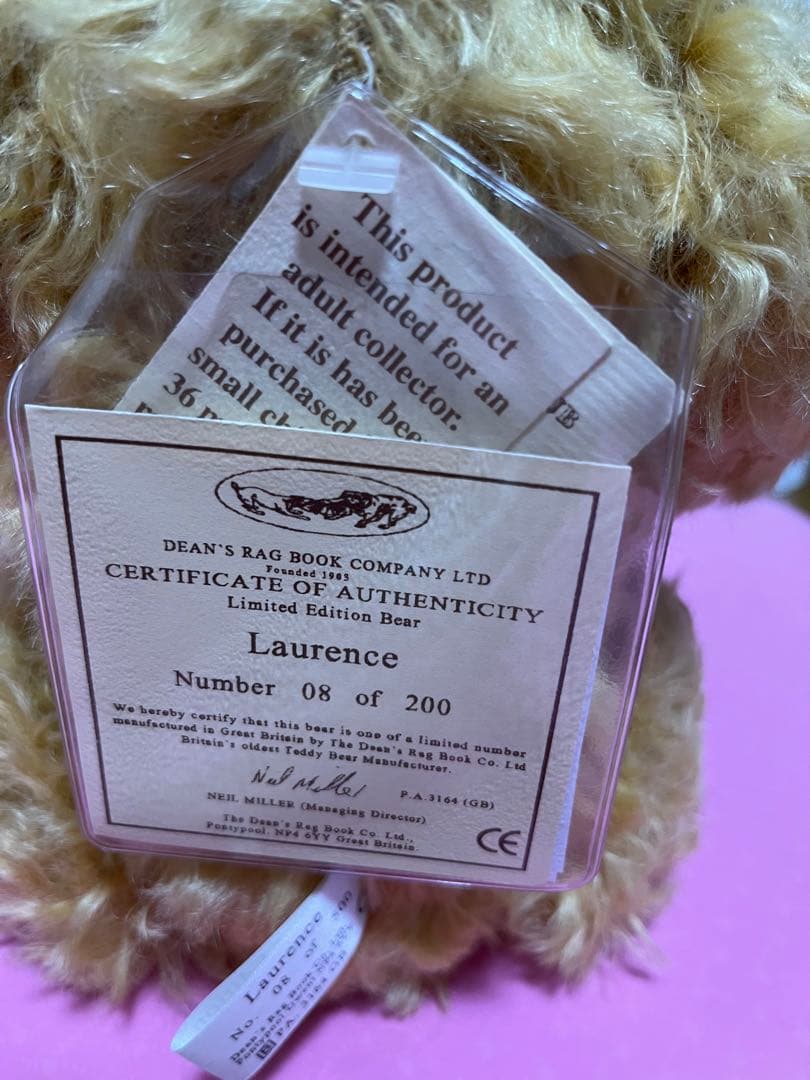 DEAN`Ｓ　ディーンズ社　テディベア  限定200体
