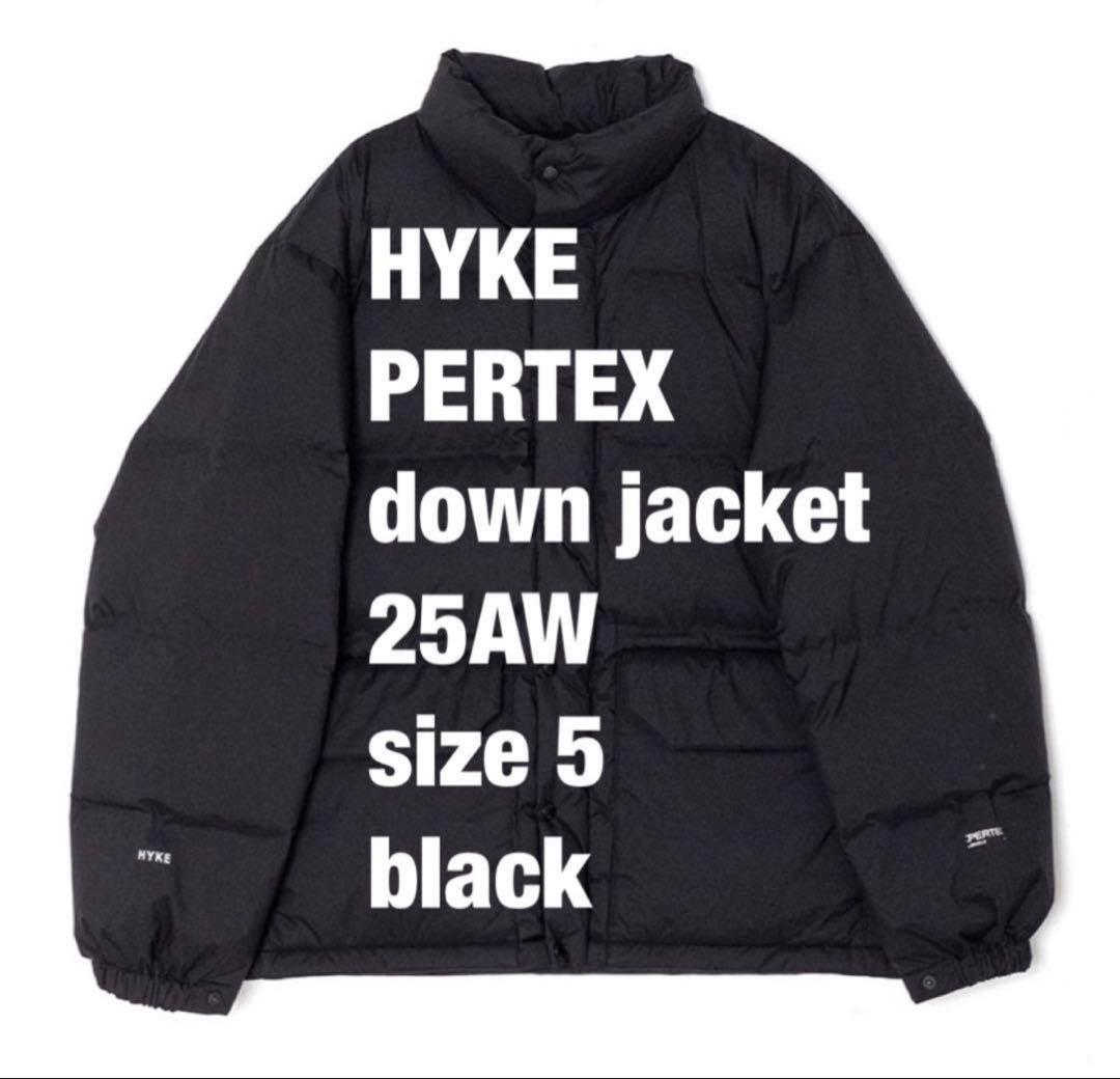 【新品 未使用】HYKE PERTEX DOWN JACKET size5 黒