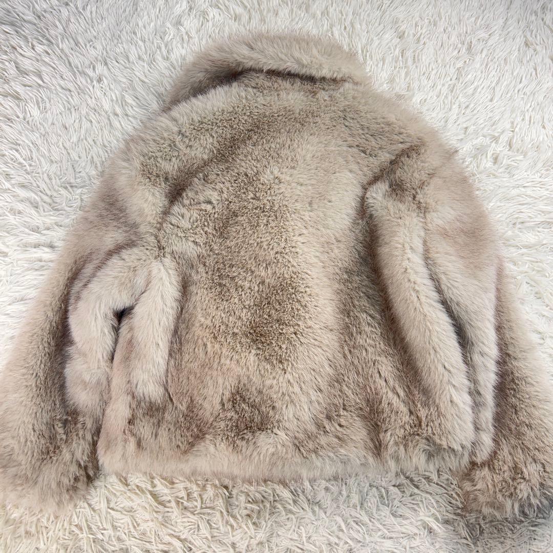 ZARA ZW COLLECTIONフェイクファージャケット　モールグレー　S