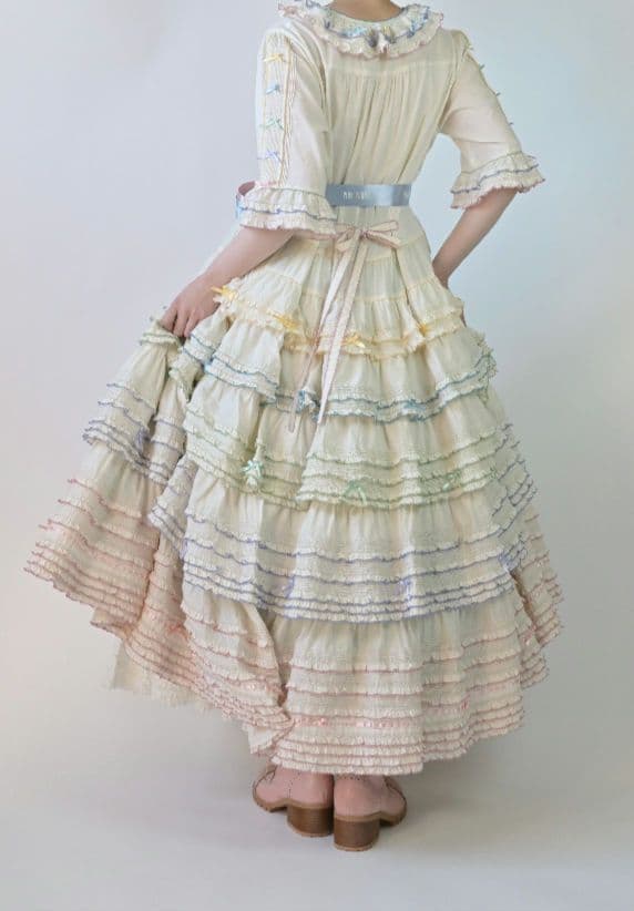 ピンクハウス 阪神限定 ワンピース アイボリー リボン付き PINK HOUSE