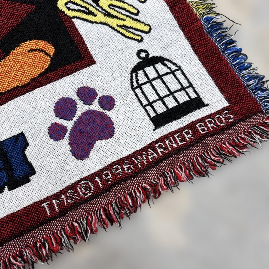 トゥイーティー シルベスター　ブランケット　ラグ　142x109