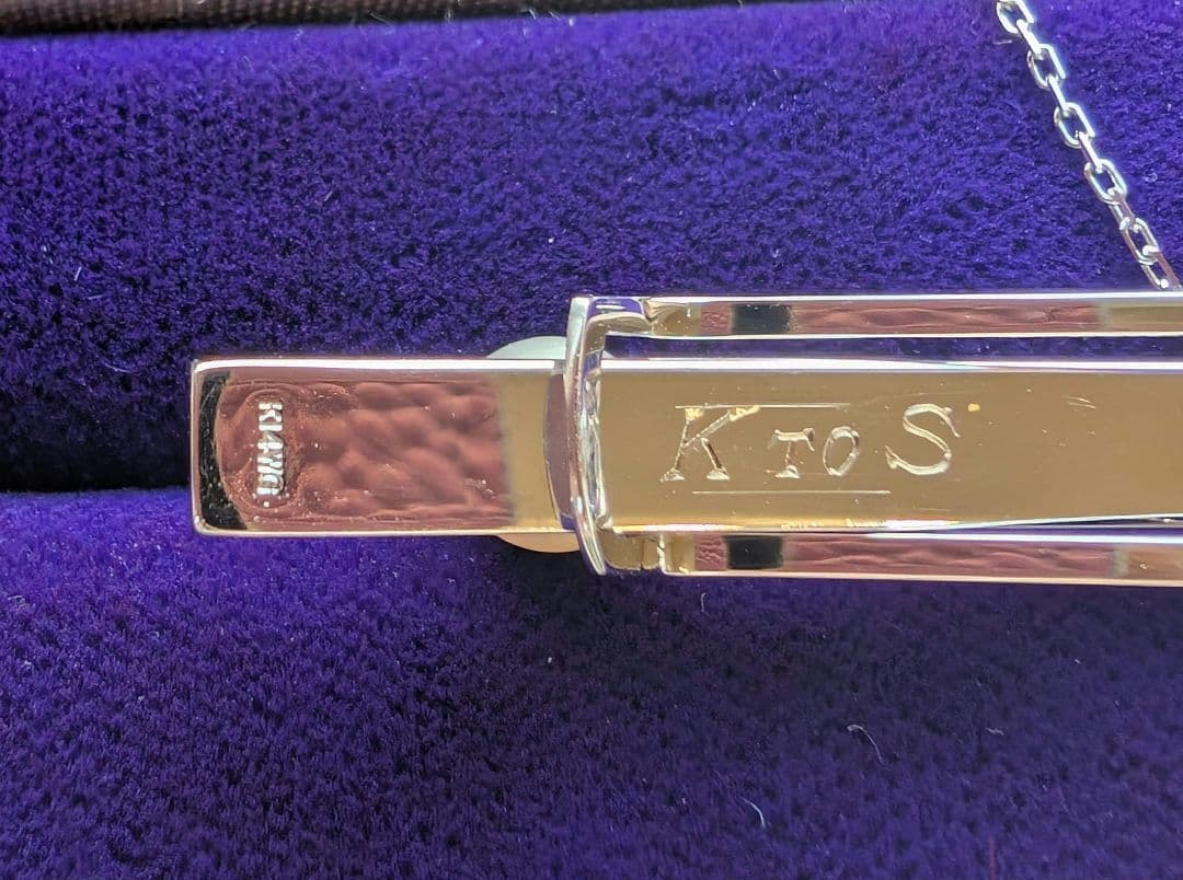 K14 WG パールのタイピンとカフス