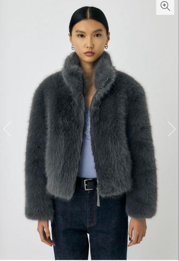MOUSSY F/FUR STAND COLLAR ジャケット
