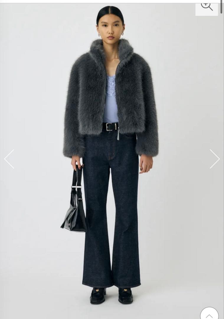 MOUSSY F/FUR STAND COLLAR ジャケット