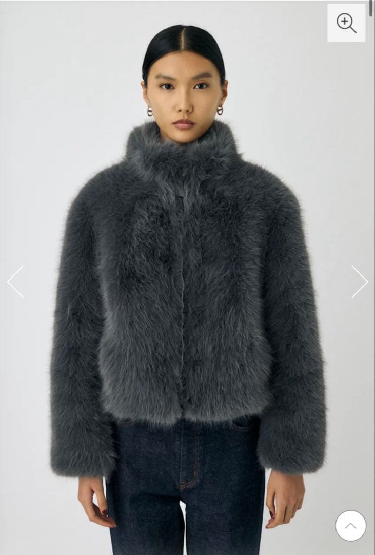 MOUSSY F/FUR STAND COLLAR ジャケット