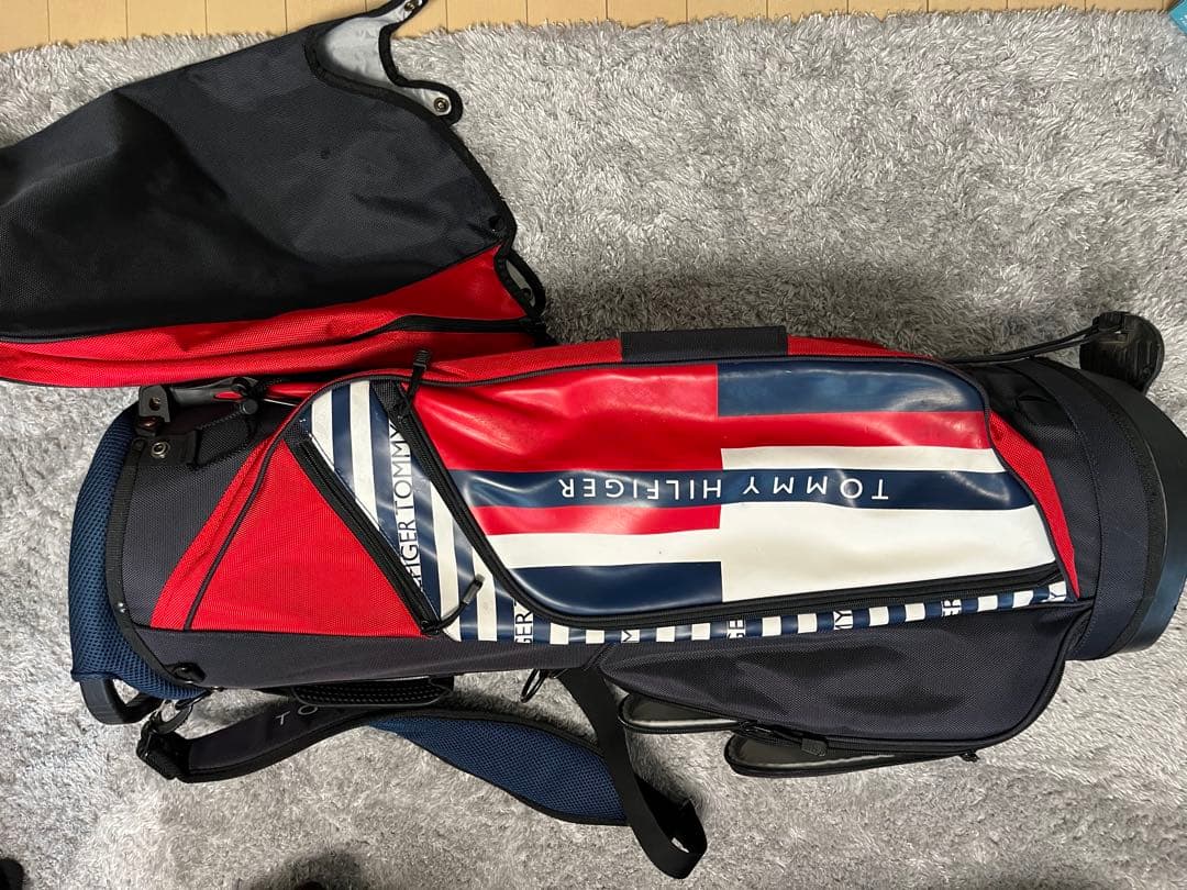   スタンド キャディバッグ ネイビー/レッド