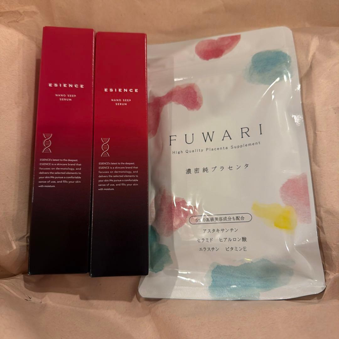 最終⭐︎ナノシープセラム2本 FUWARI プラセンタサプリ　esience 韓国