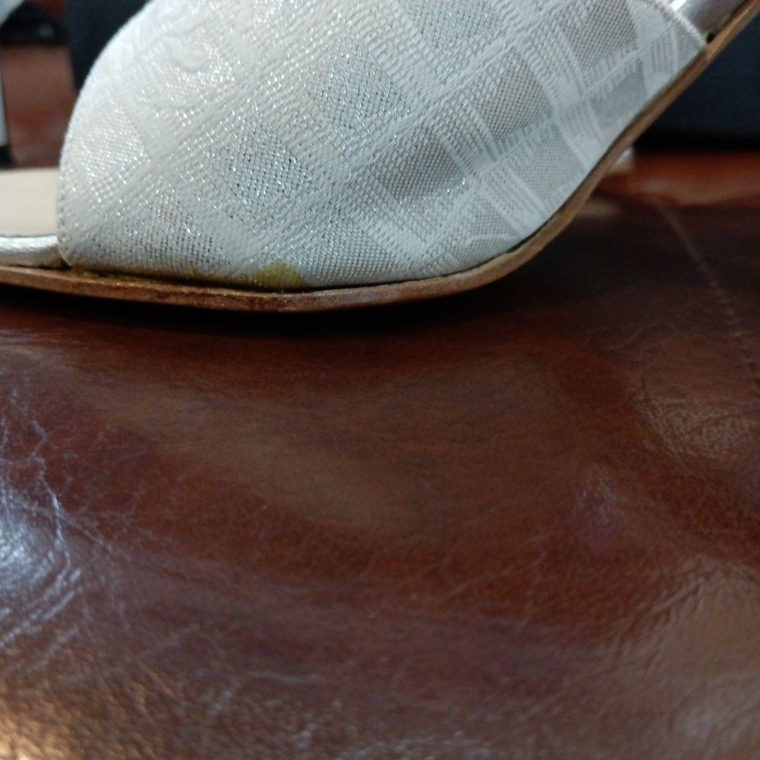 CHANEL ミュール 45002 シルバー 35