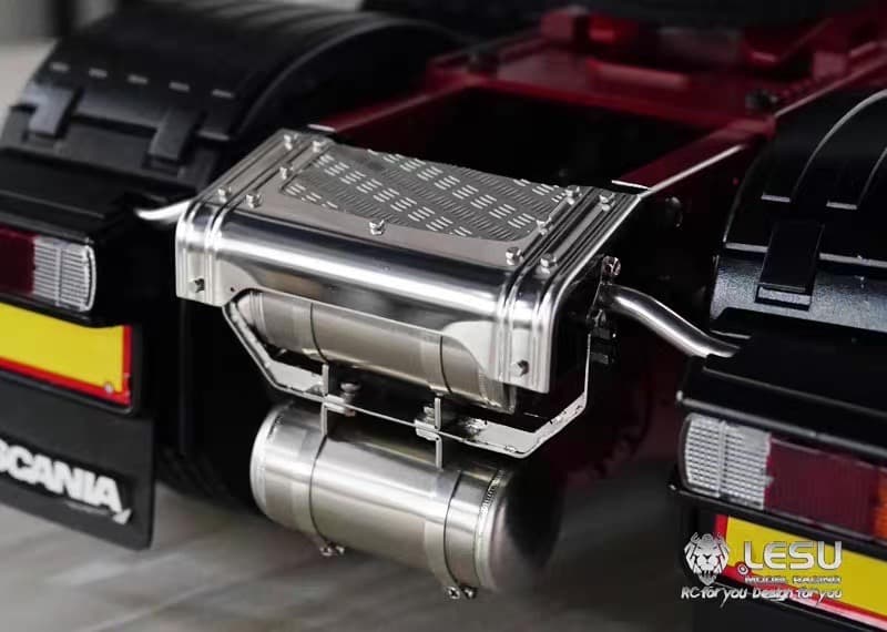 ■LESU ステンレス ガスタンク付 テールビームキット with 縞板