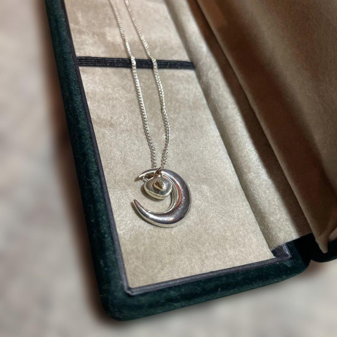 シルバー925 月　ネックレス 天使の卵