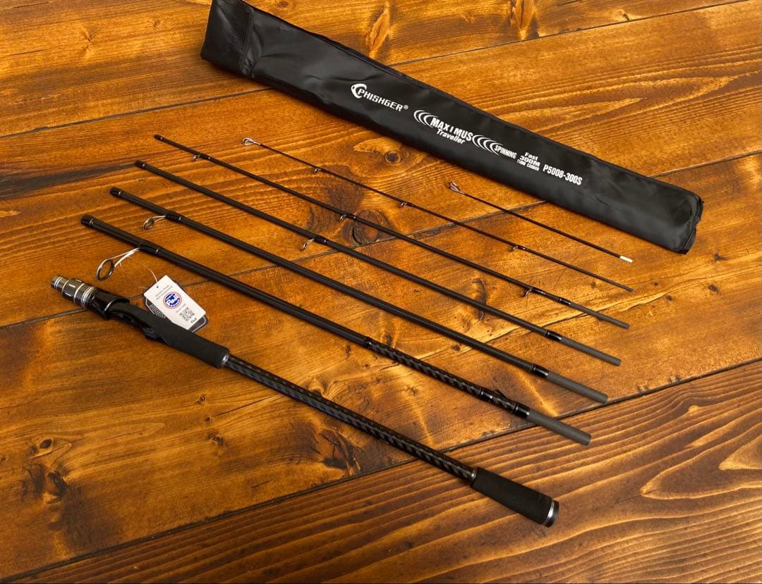 ライトショアジギング 10ft 3M パックロッド　ブラック　ショアジギング