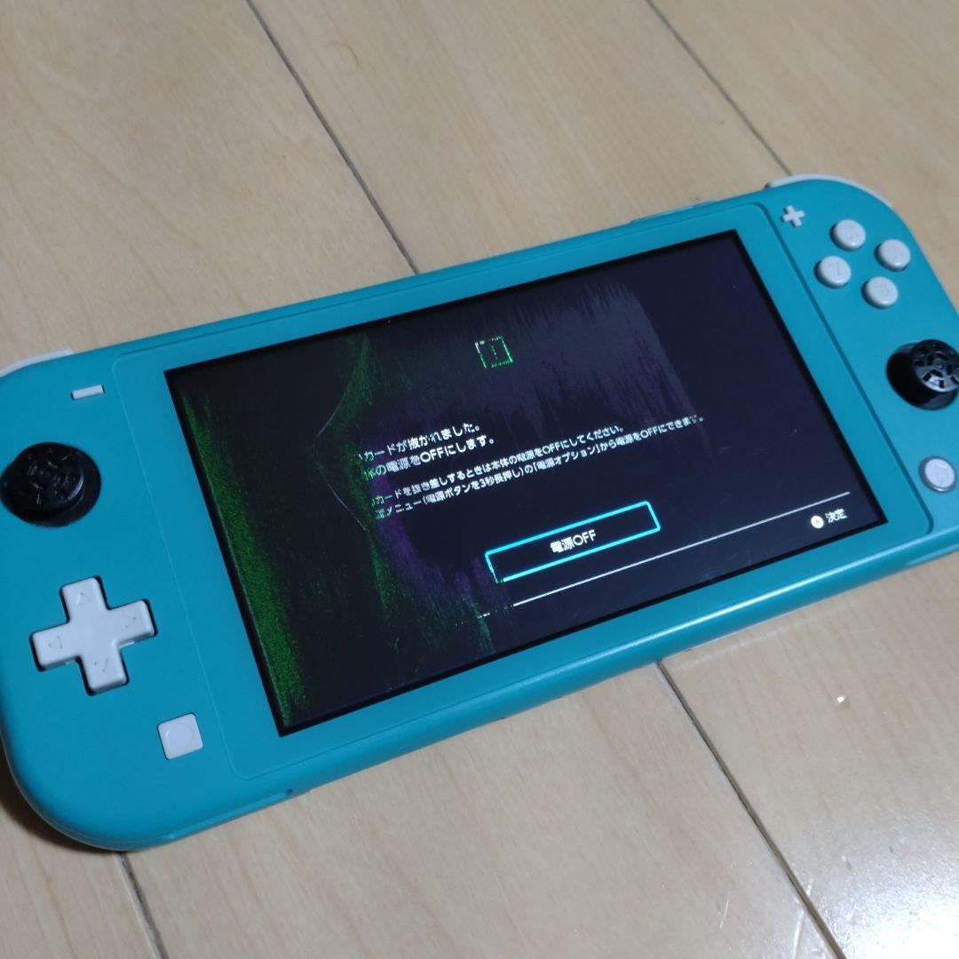 Nintendo Switch Lite ターコイズ画面割れジャンク品