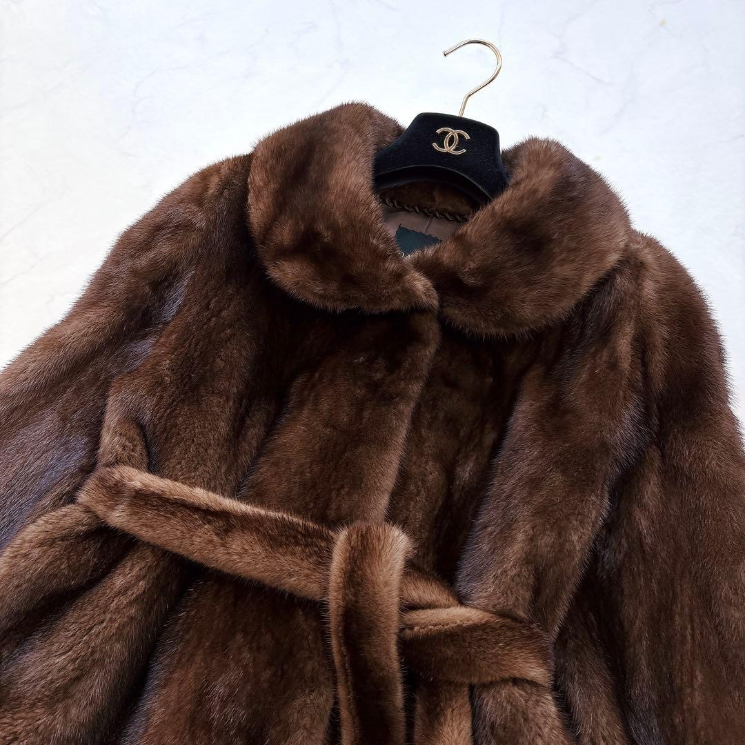 【DAMA collection】SAGA FURS 高級ミンクファーコート M