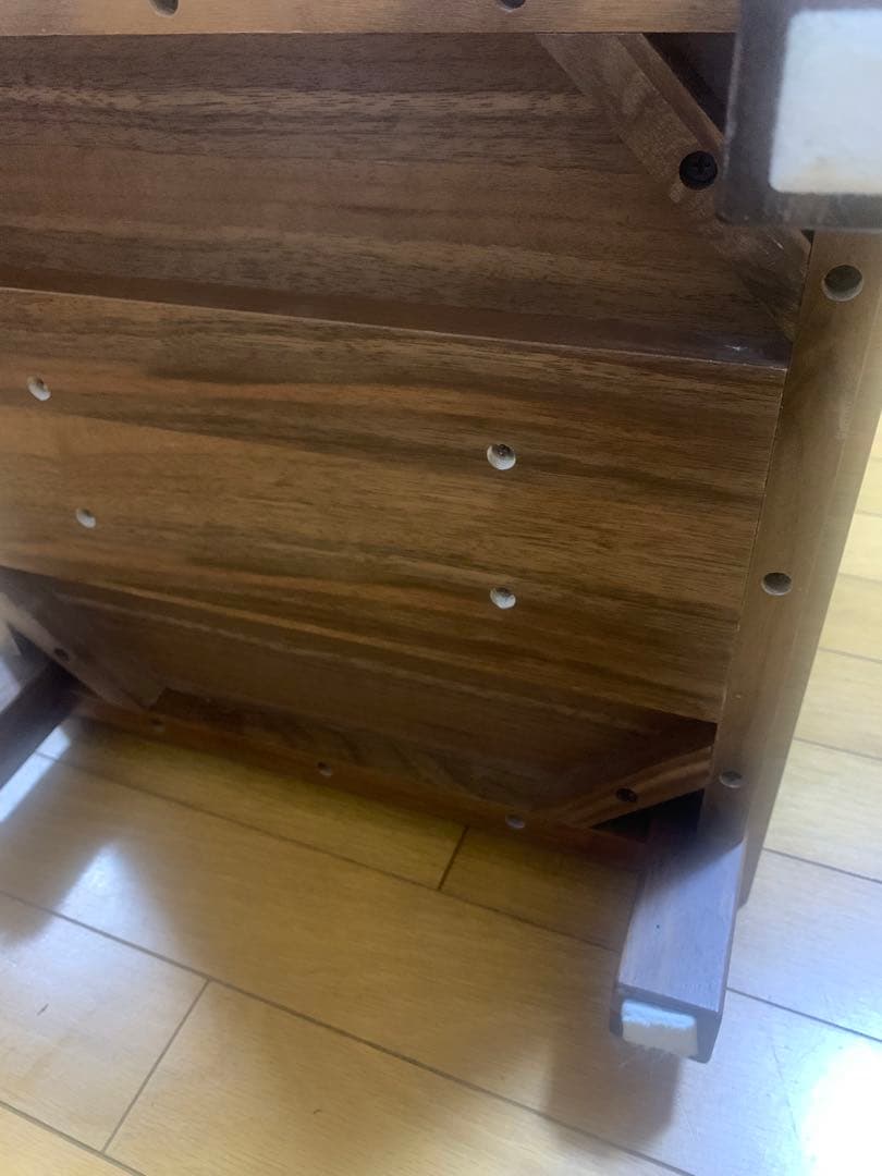 無印良品　ウォールナット材チェスト4段