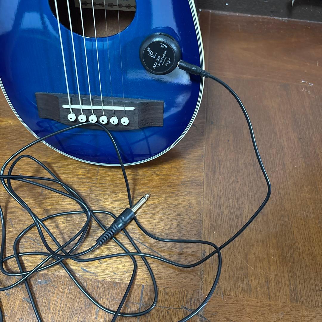アコースティックギター (ブルー)ソフトケース付き