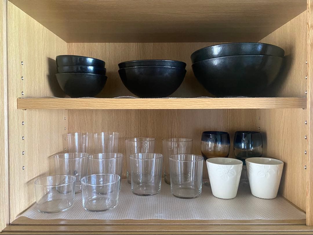 無印良品　食器棚　木製カップボード　オーク材　幅120cm