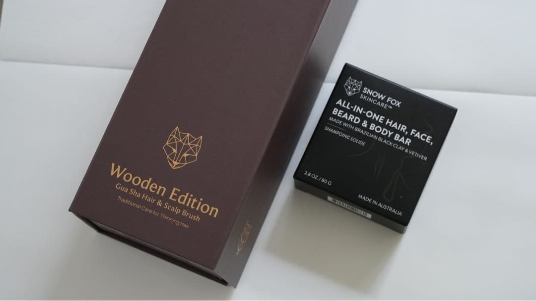  FOX プレミアムFOXカッサ ウッド ヘアブラシ、シャンプーバー