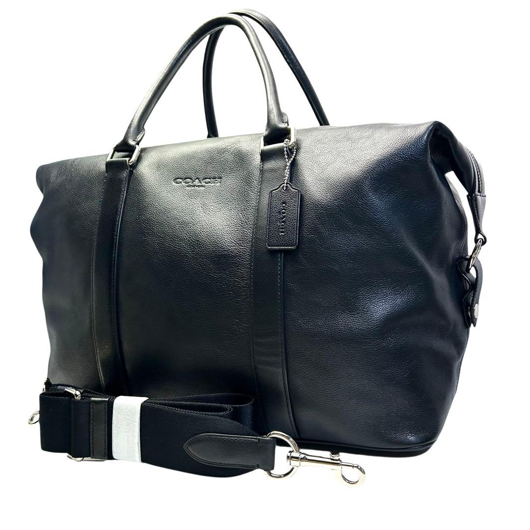 美品　COACH コーチ　F54765 レザー　2wayボストンバッグ　大容量