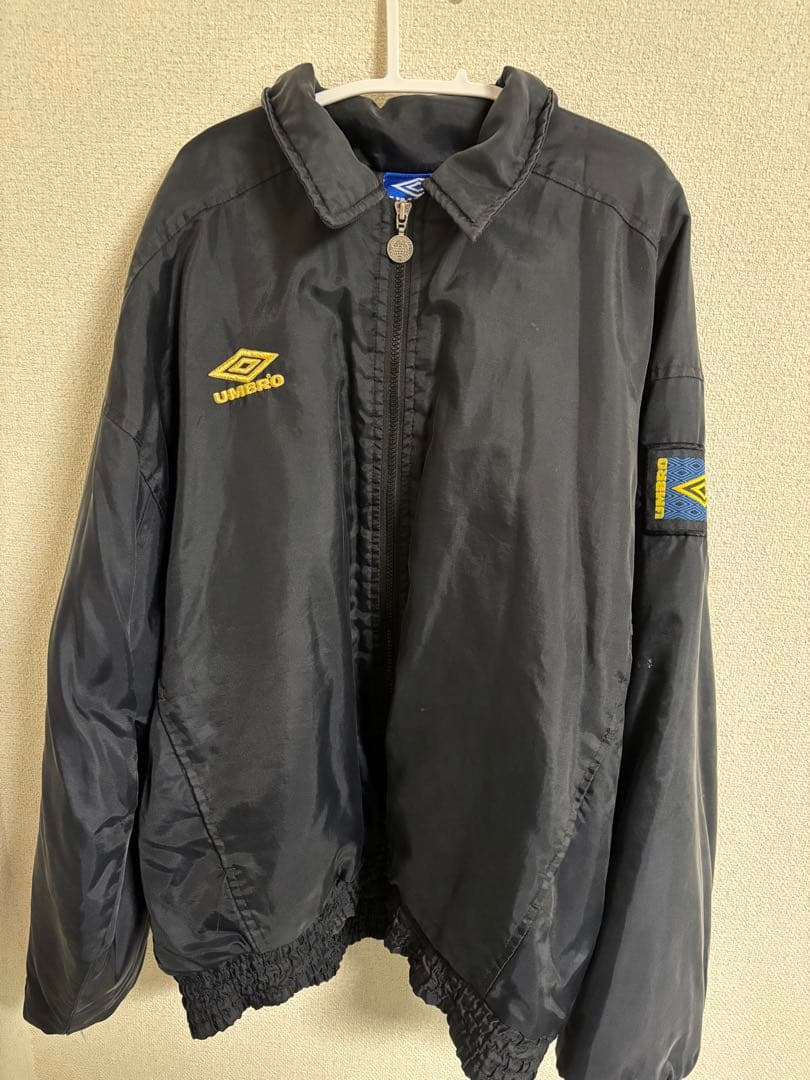 90s UMBRO ブラック ナイロンジャケット L
