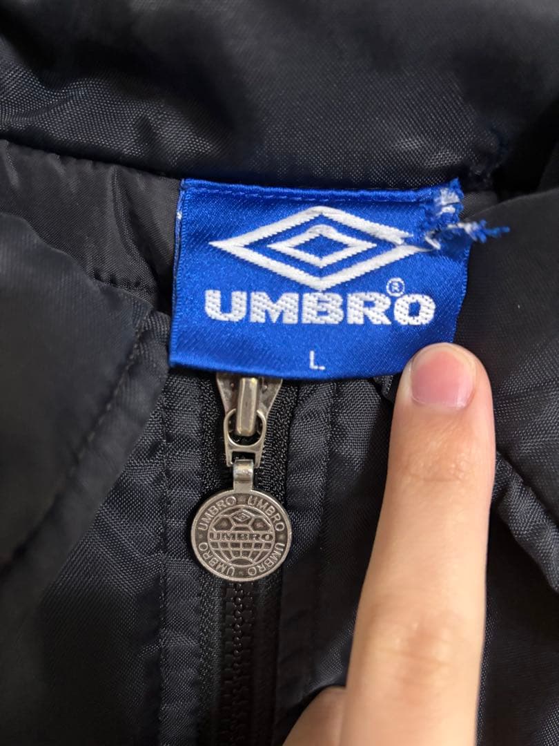 90s UMBRO ブラック ナイロンジャケット L