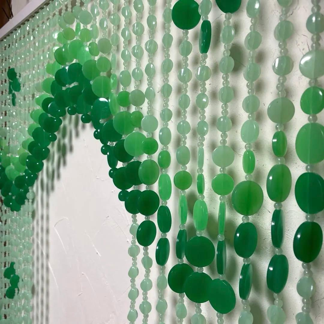 昭和　レトロ　ポップ　珠 のれん　暖簾　プラ