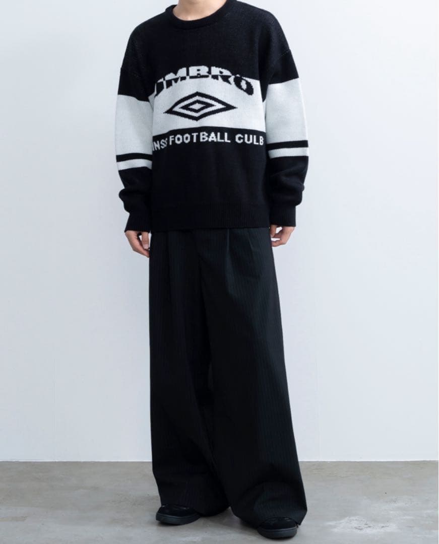 い*け様 【最終値下げ】SINSS×UMBRO オーバーサイズニット ブラック