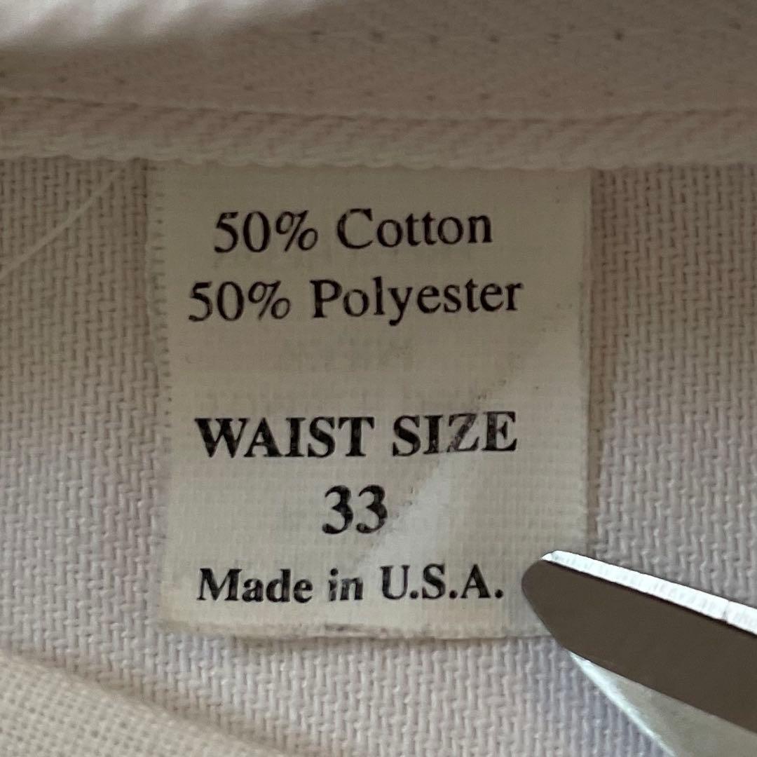 希少 90s USA製 BEN DAVIS フリスコ パンツ ホワイト w33