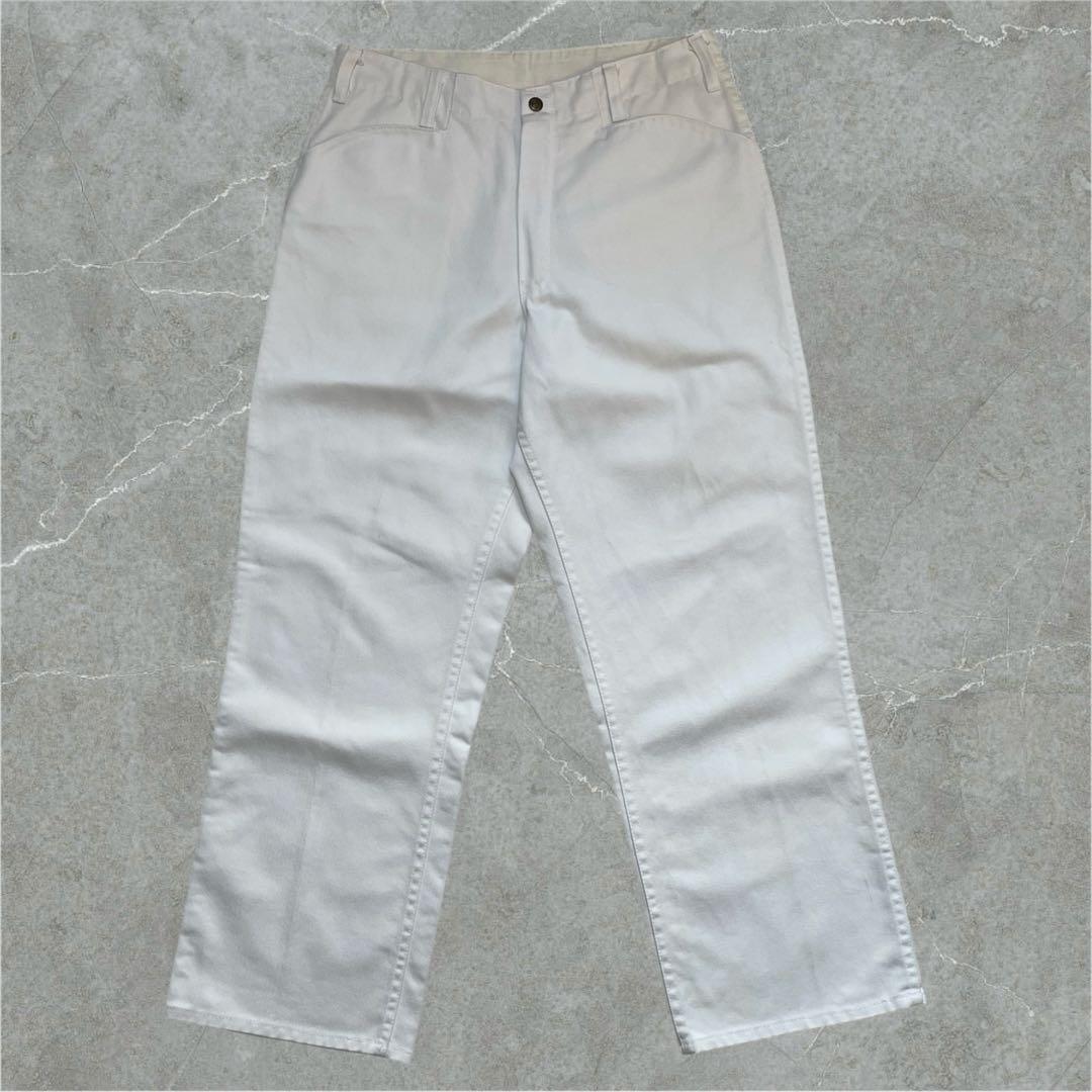 希少 90s USA製 BEN DAVIS フリスコ パンツ ホワイト w33