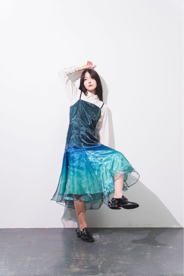 hazama 見えないものを見ようとして見上げた夜空に駆ける透明彩度のワンピース