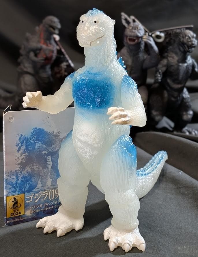 ゴジラ初代・逆襲白・シン・シェー（バンダイ）ムービーモンスターシリーズ４体セット