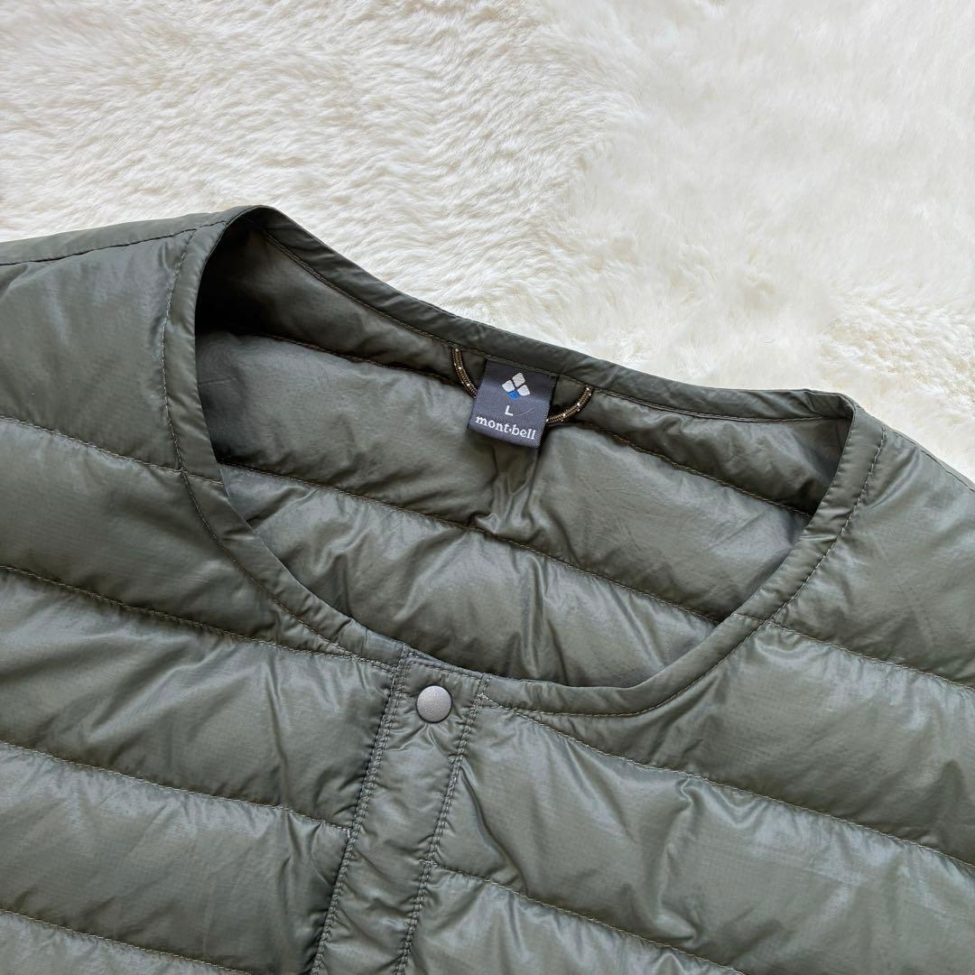 美品 モンベル スペリオダウン ラウンドネックベスト L 1101505