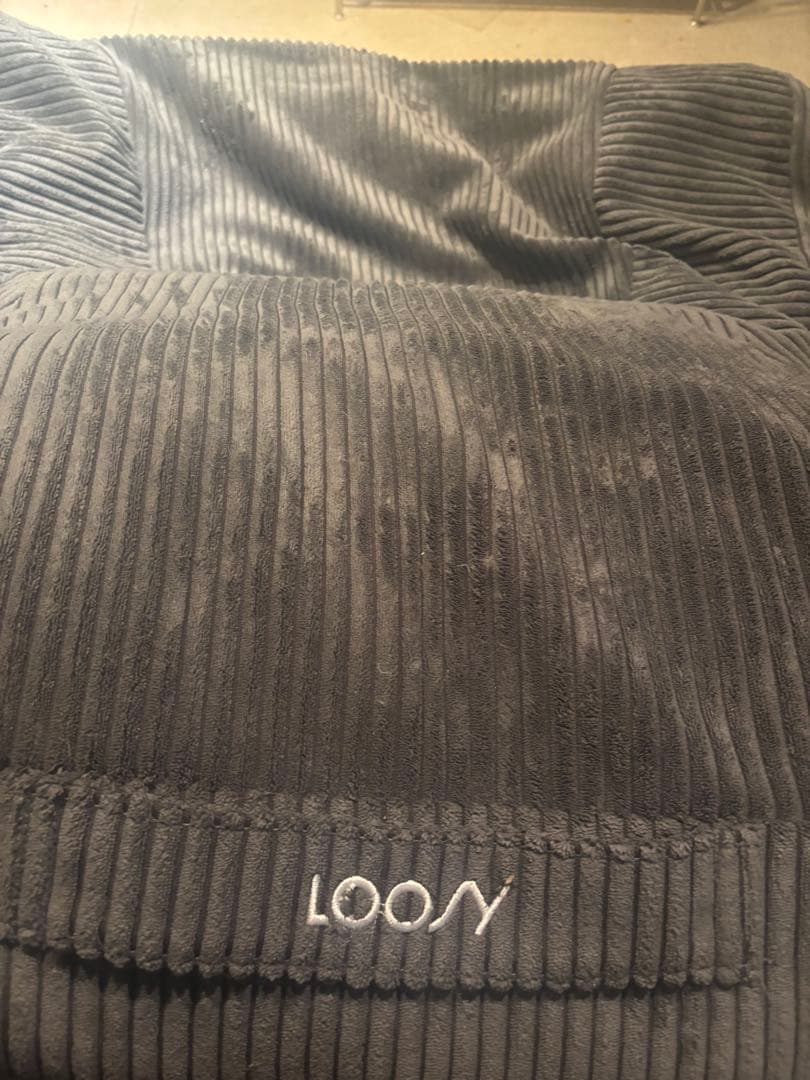 LOOSY HUGME 1人掛けビーズソファ グレー