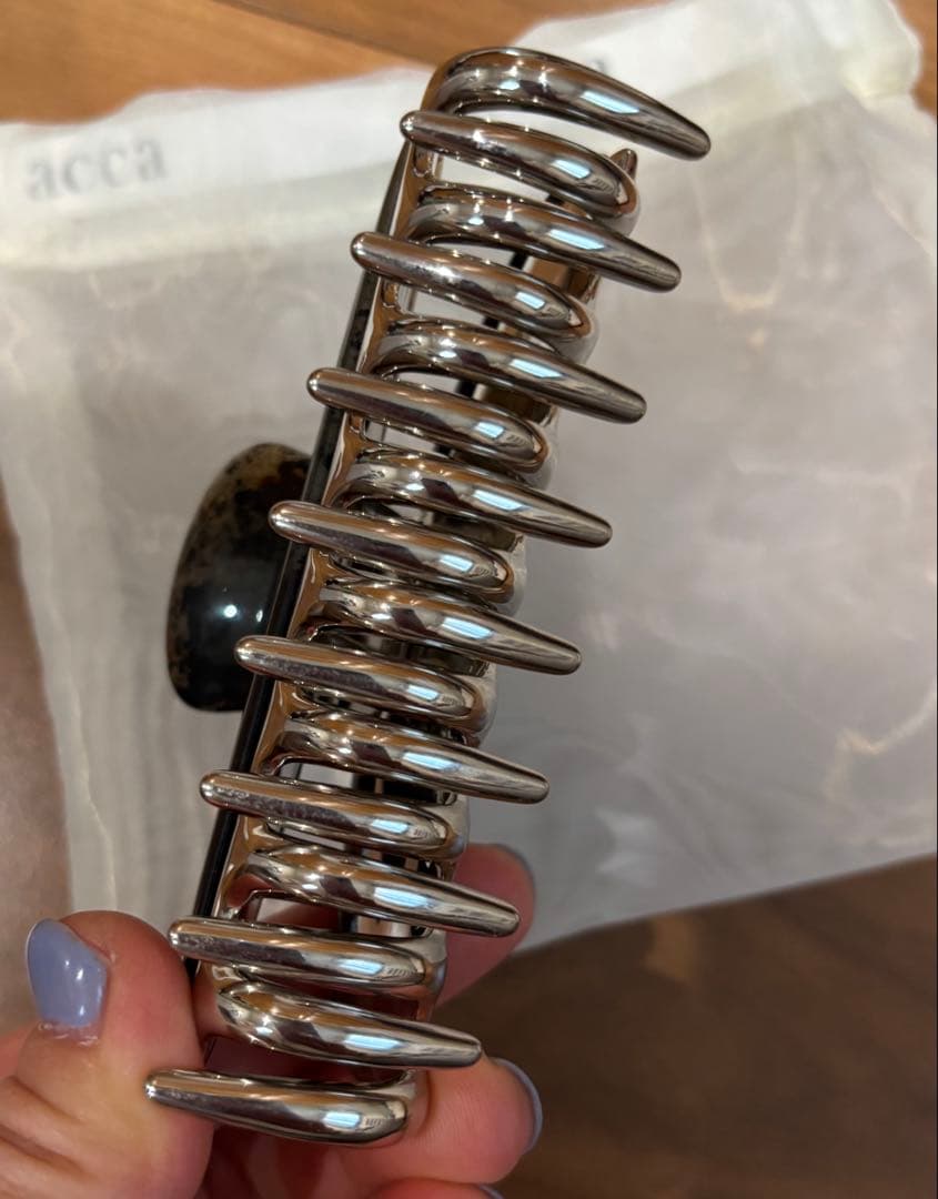 acca ヘアクリップ 収納袋付き　ラージ