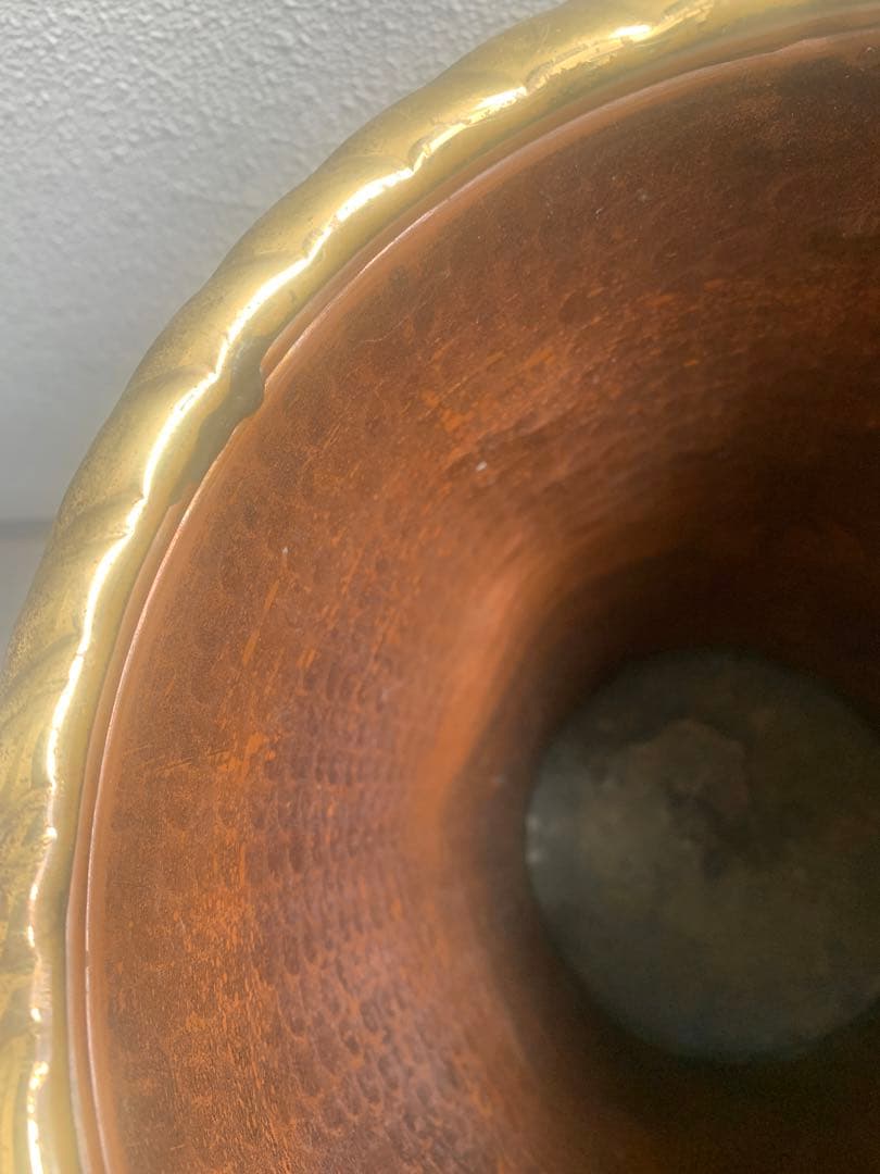 銅　ブロンズ　イタリア　傘立て　ヴィンテージ　中古