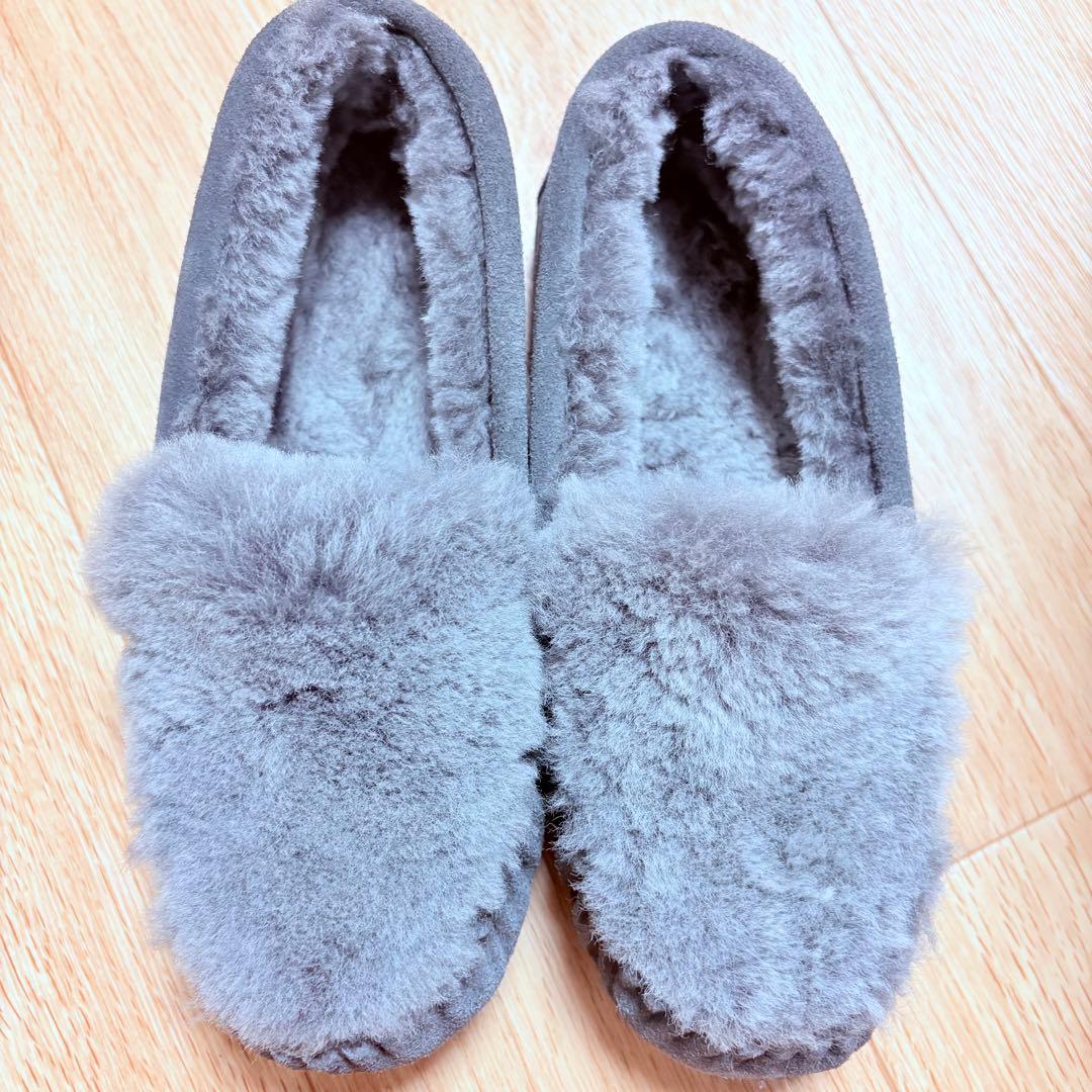 EMU Australia ムートン モカシン ケアンズ 24cm チャコール