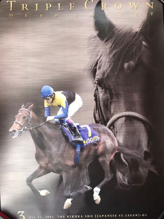 武豊直筆サイン入りディープインパクト  ポスター