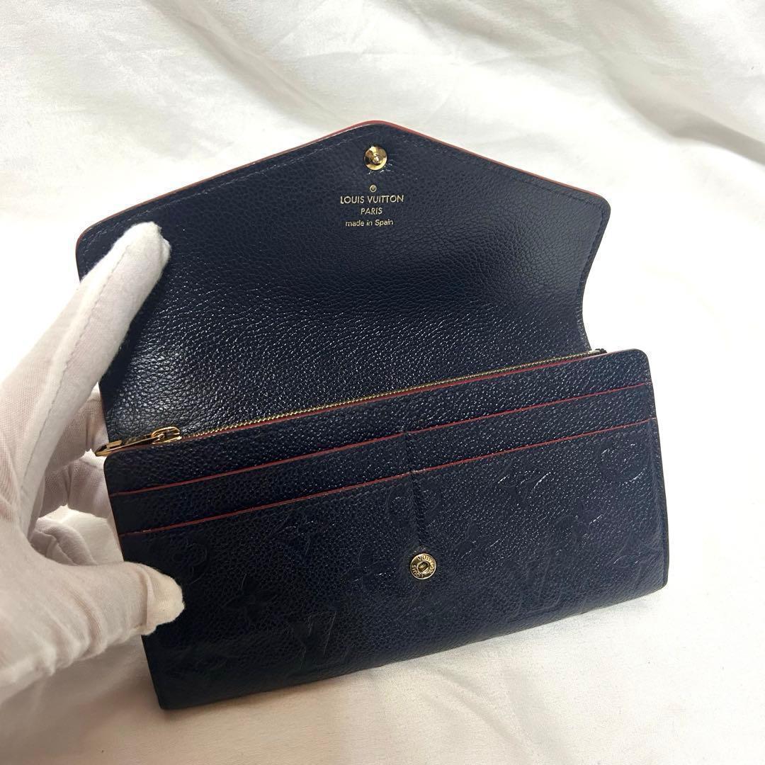 極美品❗️LOUIS VUITTON ルイヴィトン　モノグラム　ネイビー 長財布