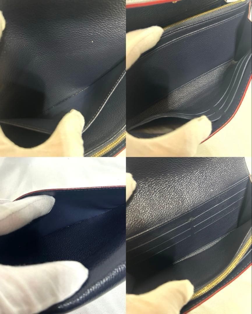 極美品❗️LOUIS VUITTON ルイヴィトン　モノグラム　ネイビー 長財布