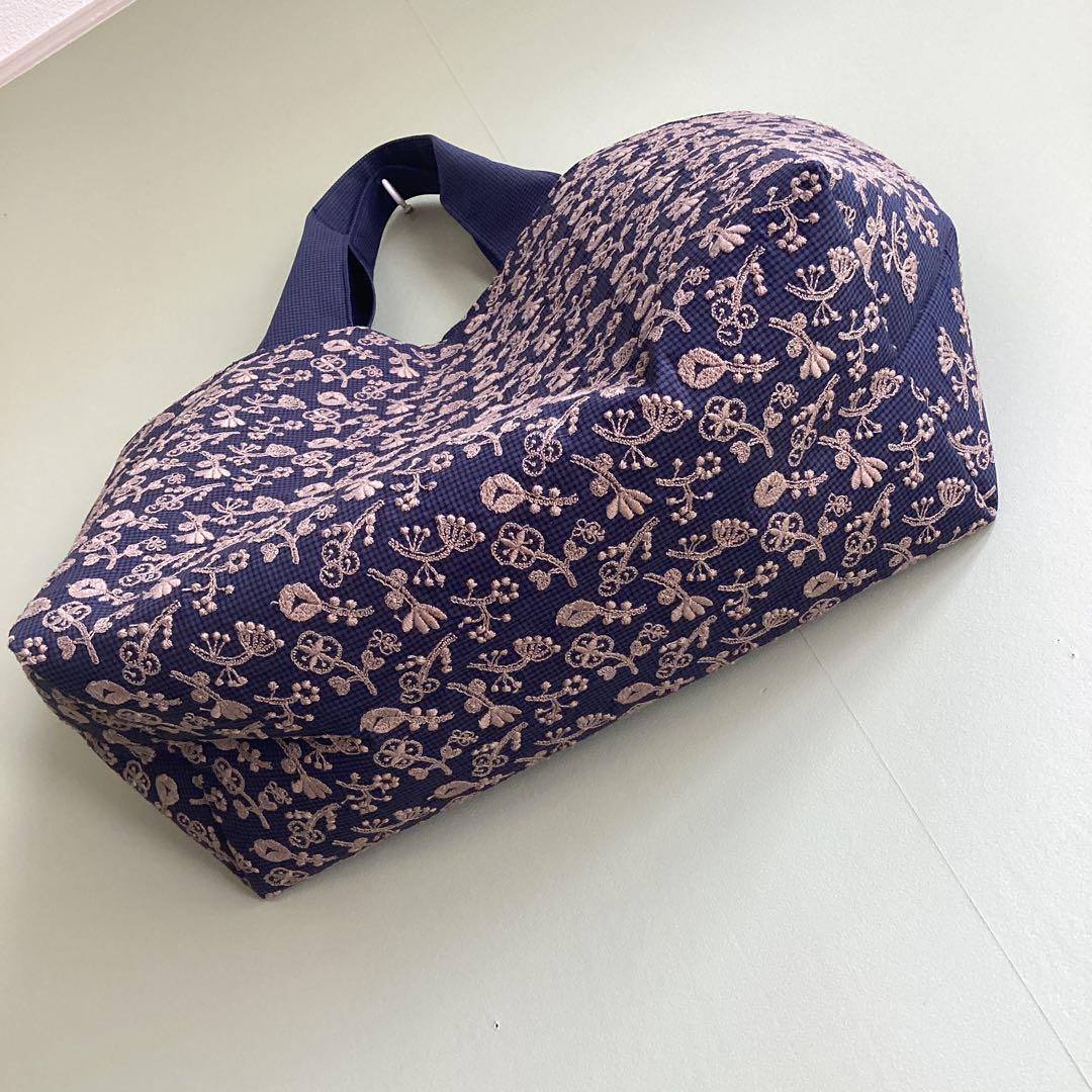 最新field of flower を両面に大きめトートバッグハンドメイド