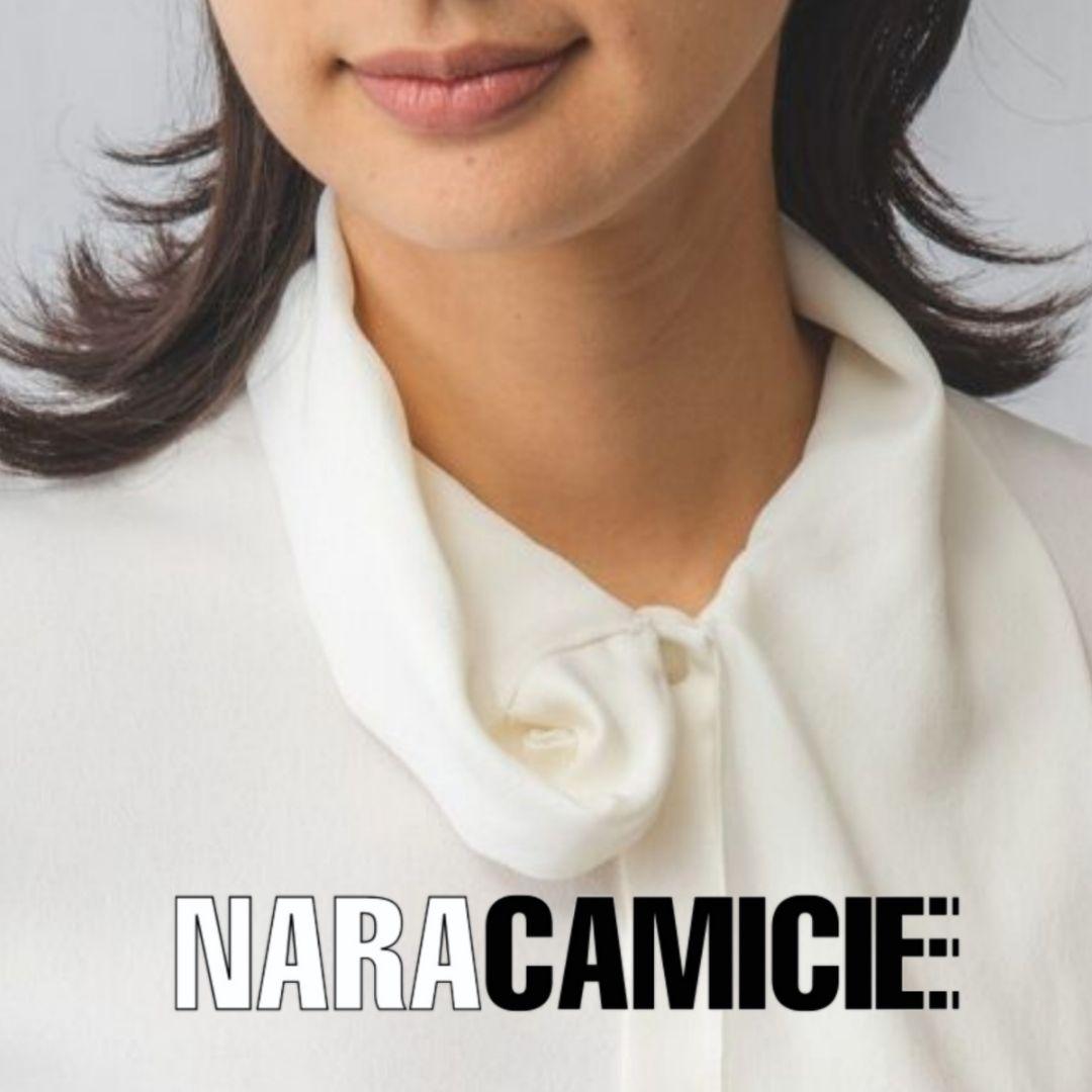 【ミッキー】ナラカミーチェ♦️セレモニー✨無地ボウタイ風ブラウス