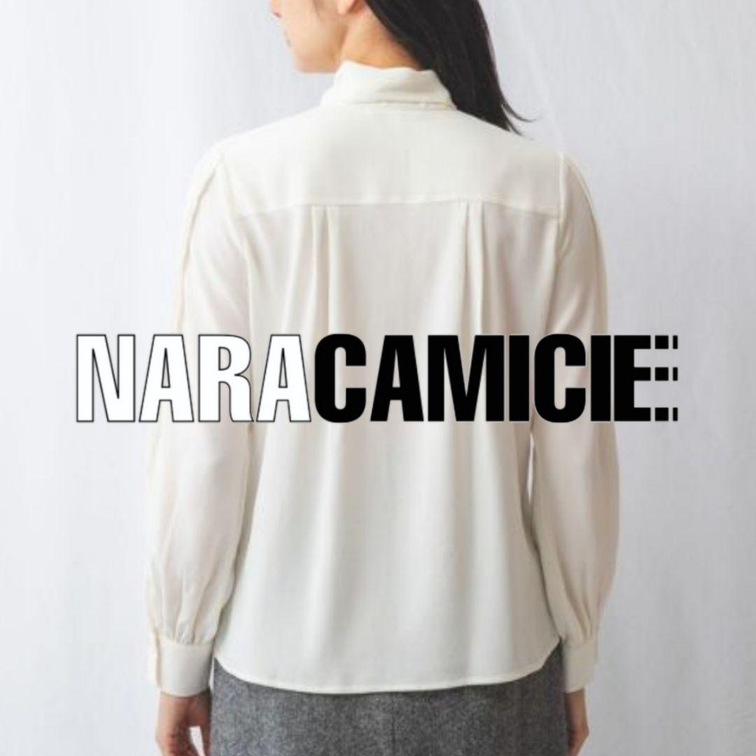 【ミッキー】ナラカミーチェ♦️セレモニー✨無地ボウタイ風ブラウス