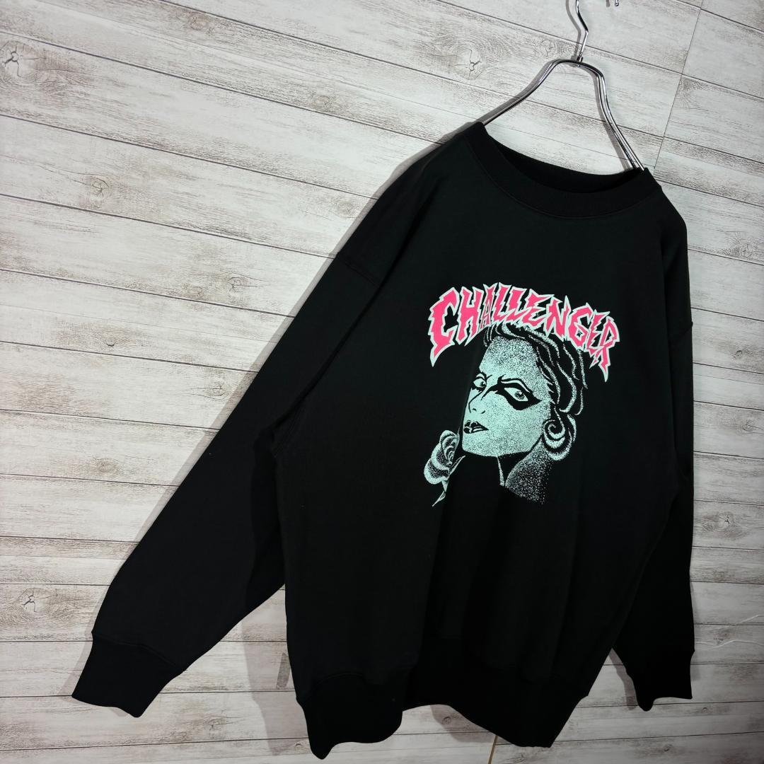 CHALLENGER PUNK GIRL スウェット L ブラック 長瀬智也