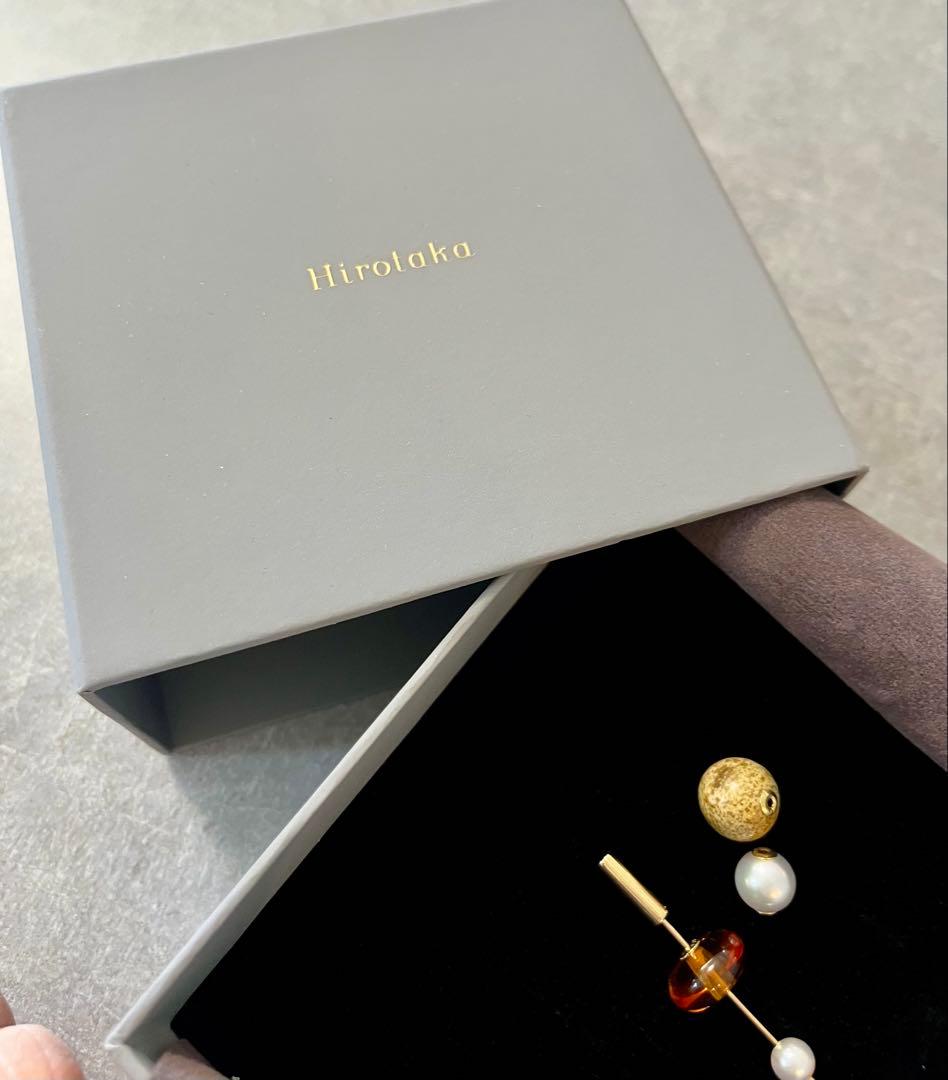 Hirotaka Mini SPEAR ピアス / アンバー